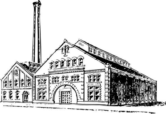 Old Factory clip art