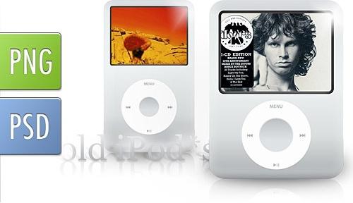 Old Generation Classic iPods PSD