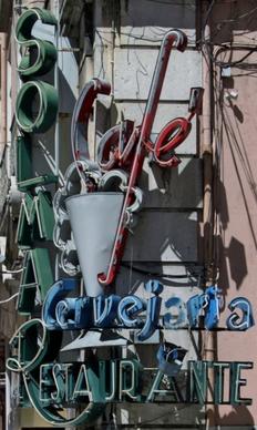 old neon sign