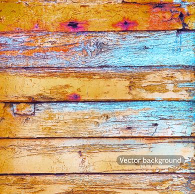 old wood boards textures vector background set