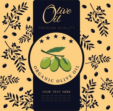 olive oil advertisement fruit background classical design