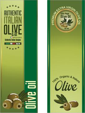 olive oil vertical banner vector