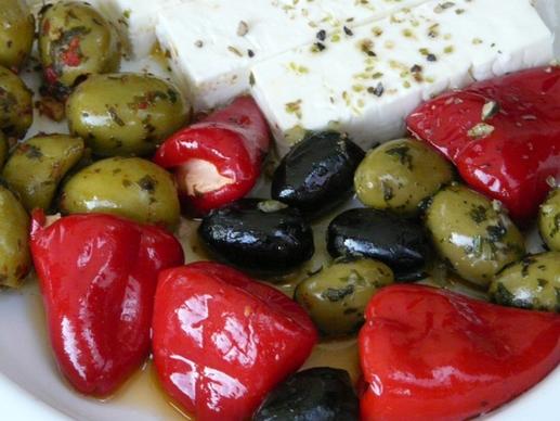 olives oily paprika