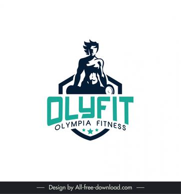 olyfit logo template silhouette decor  