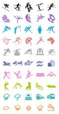 olympic icons 1 vector