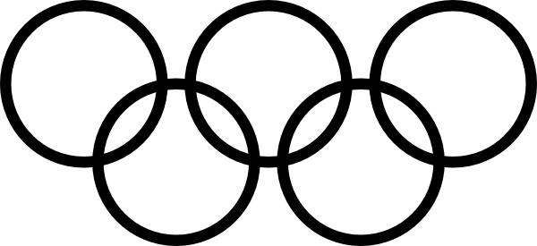Olympic Rings Icon clip art