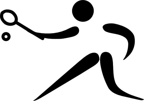 Olympic Sports Racquets Pictogram clip art