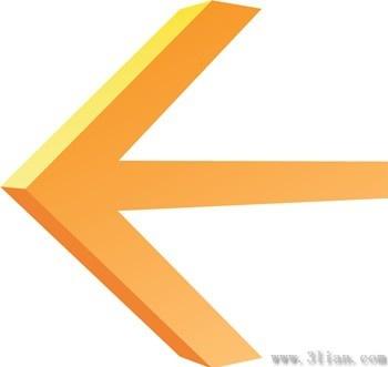 orange arrow icon vector