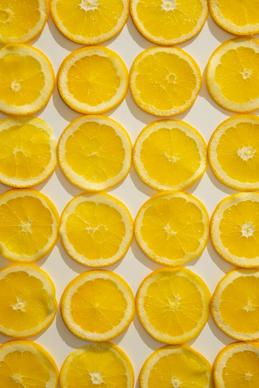 orange fruit slices picture elegant bright modern realistic 