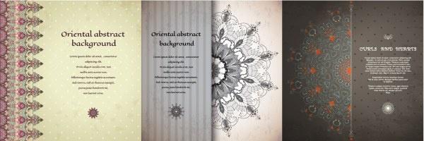 oriental abstract background vector