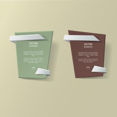 origami business banners design