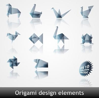 origami effect pattern vector