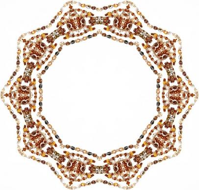 ornamental beaded frame