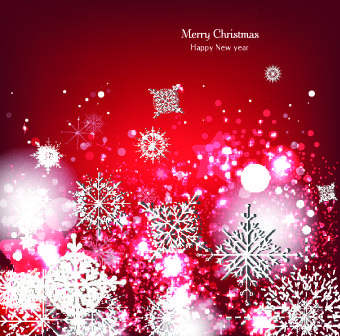 ornate christmas snowflake vector background
