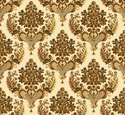 traditional pattern template brown symmetric repeated decor