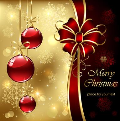 ornate golden christmas cards vector graphics