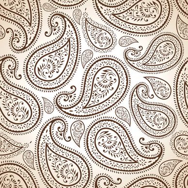 ornate paisley pattern vector