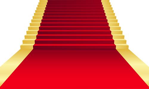 ornate red carpet backgrounds vector
