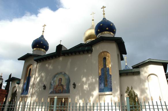 orthodox church of all russian saints from el camino real burlingame california usa