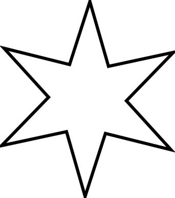 Outline Star clip art
