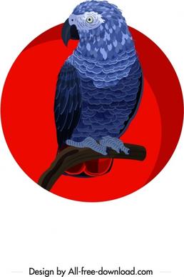 owl bird painting dark classical design cartoon character