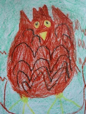 owl eagle owl children drawing