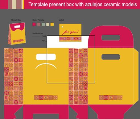 package present box models vector graphics