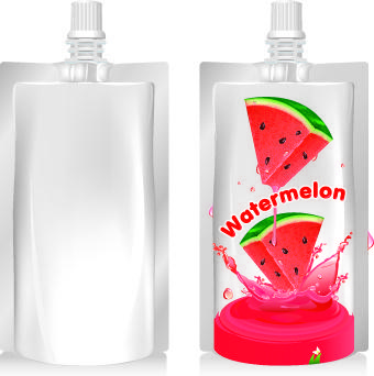 packing juice design vector