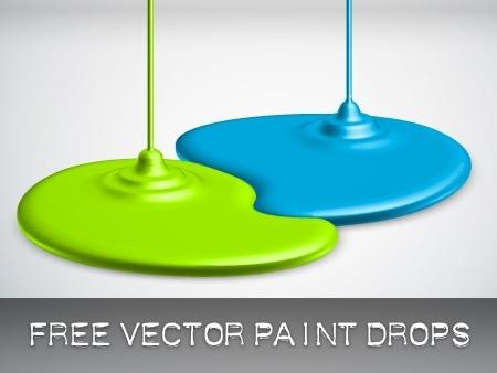 green and blue paint drops background spill design