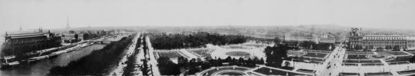 panorama of paris france 1909