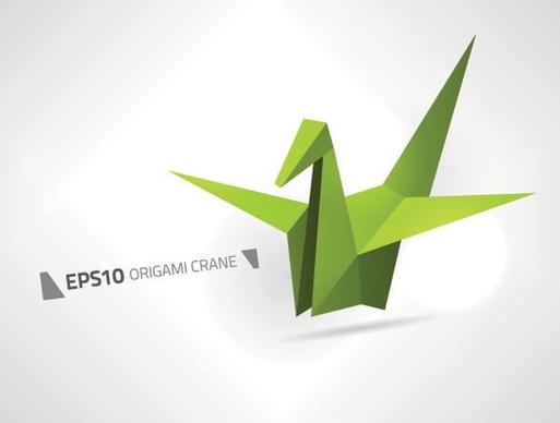 paper cranes vector