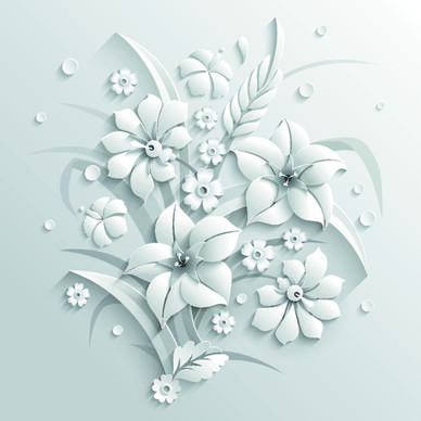 paper flower background vector