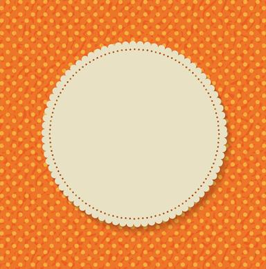 paper lace card vector
