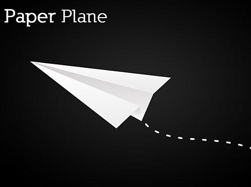 Paper Plane icon PSD