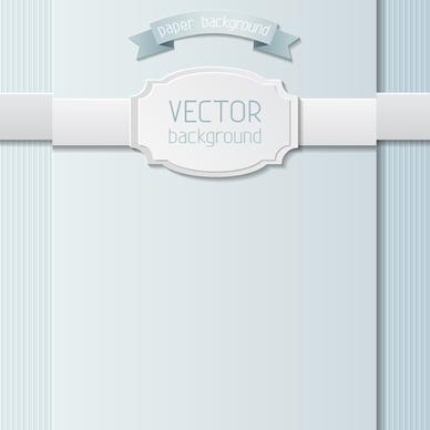 paper ribbon with labels background vector