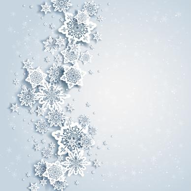 paper snowflakes vector backgrounds