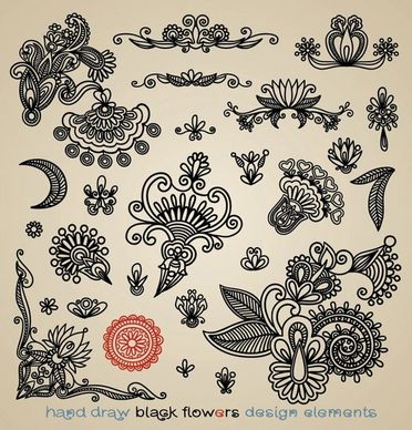 papercut style of classical pattern vector 1