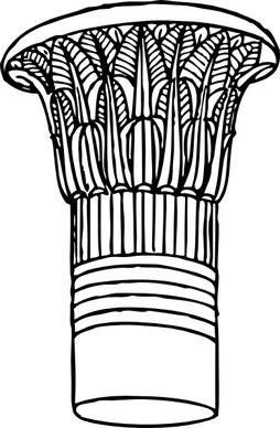 Papyrus Capital clip art