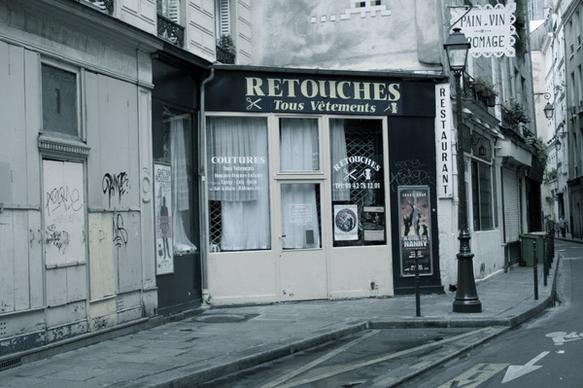 paris old business shop