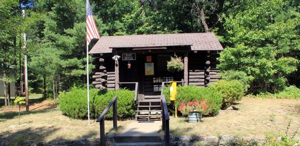park office at mill bluff state park wisconsin