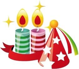 Party hat candles