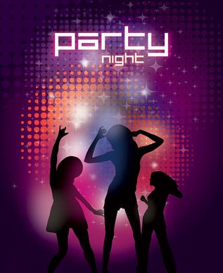 party night vector graphic