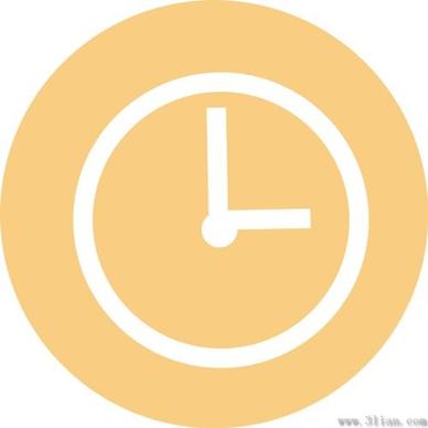 pastel background clock icon vector