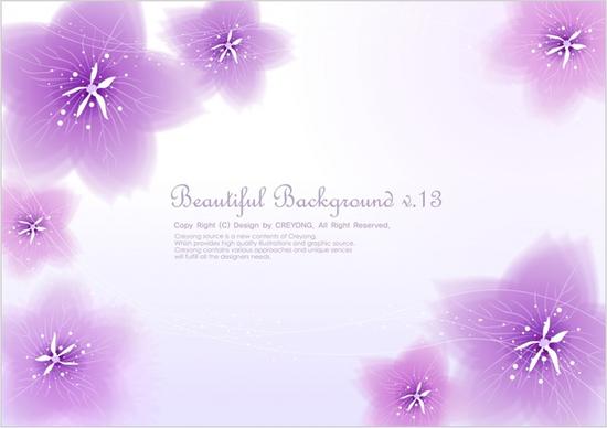 flowers background bright violet design