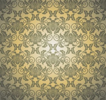 decorative pattern bright elegant floral symmetric design