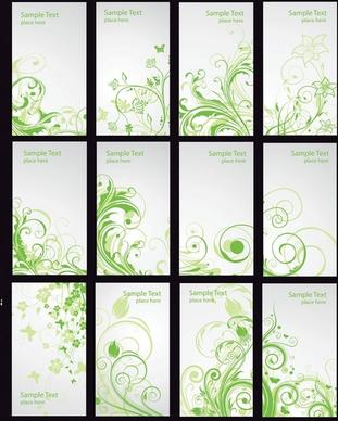 pattern card template vector fashion