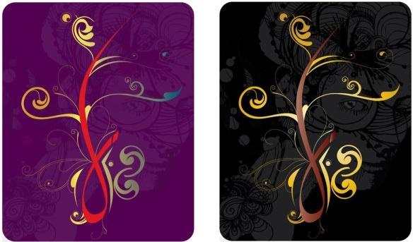 pattern cards vector