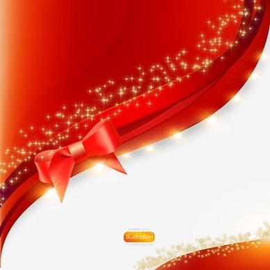 decorative background template twinkling luxury red knot 3d