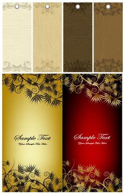 pattern tag and banner vector