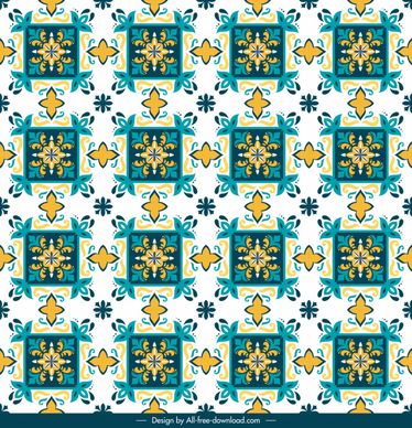 pattern template classical design colorful repeating symmetric